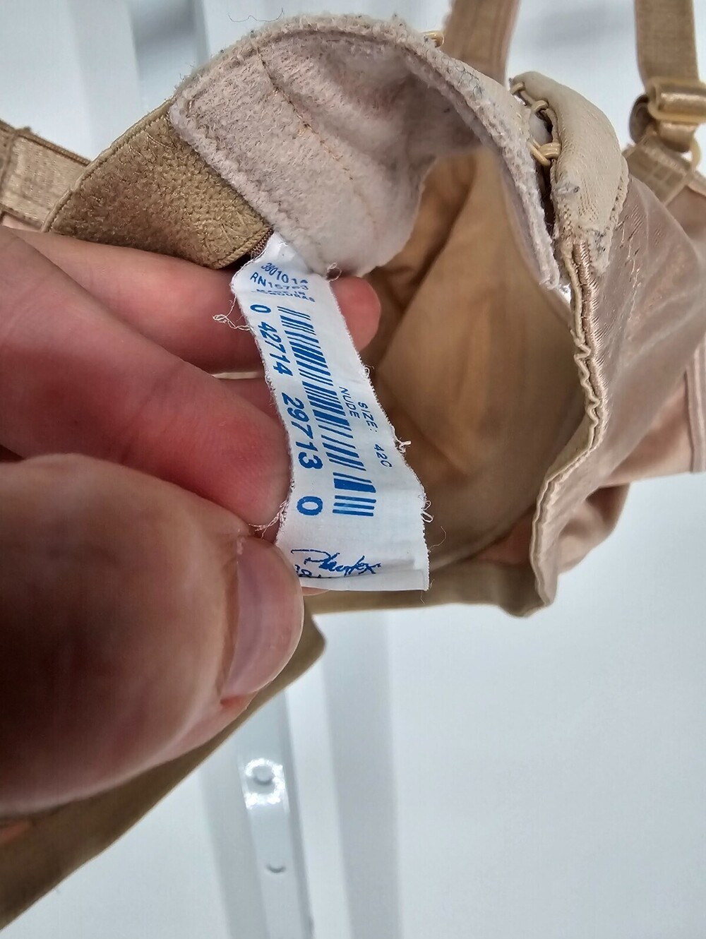 Playtex 18 Hour Womens Sz 42C Unlined Full Figure T Shirt Bra Beige - Picture 5 of 5